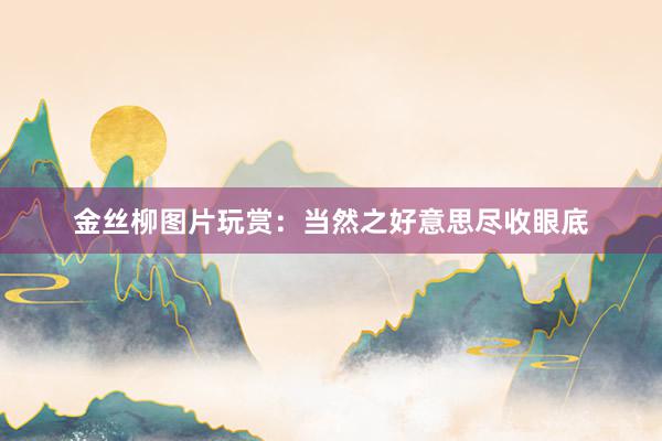 金丝柳图片玩赏：当然之好意思尽收眼底